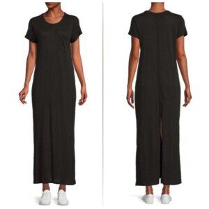 ATM Anthony Tomas Melillo Maxi T-Shirt Dress Womens M Designer Pocket Cotton